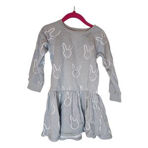 LIVLY Bunny Head Sweatshirt Dress - Size 3-4